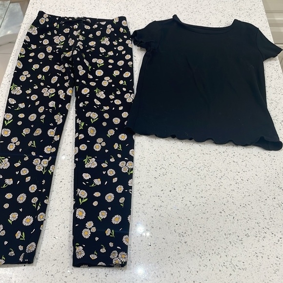 Cat & Jack tee and leggings outfits size small - Picture 2 of 9